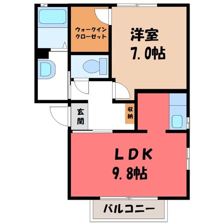 古河駅 徒歩19分 1階の物件間取画像